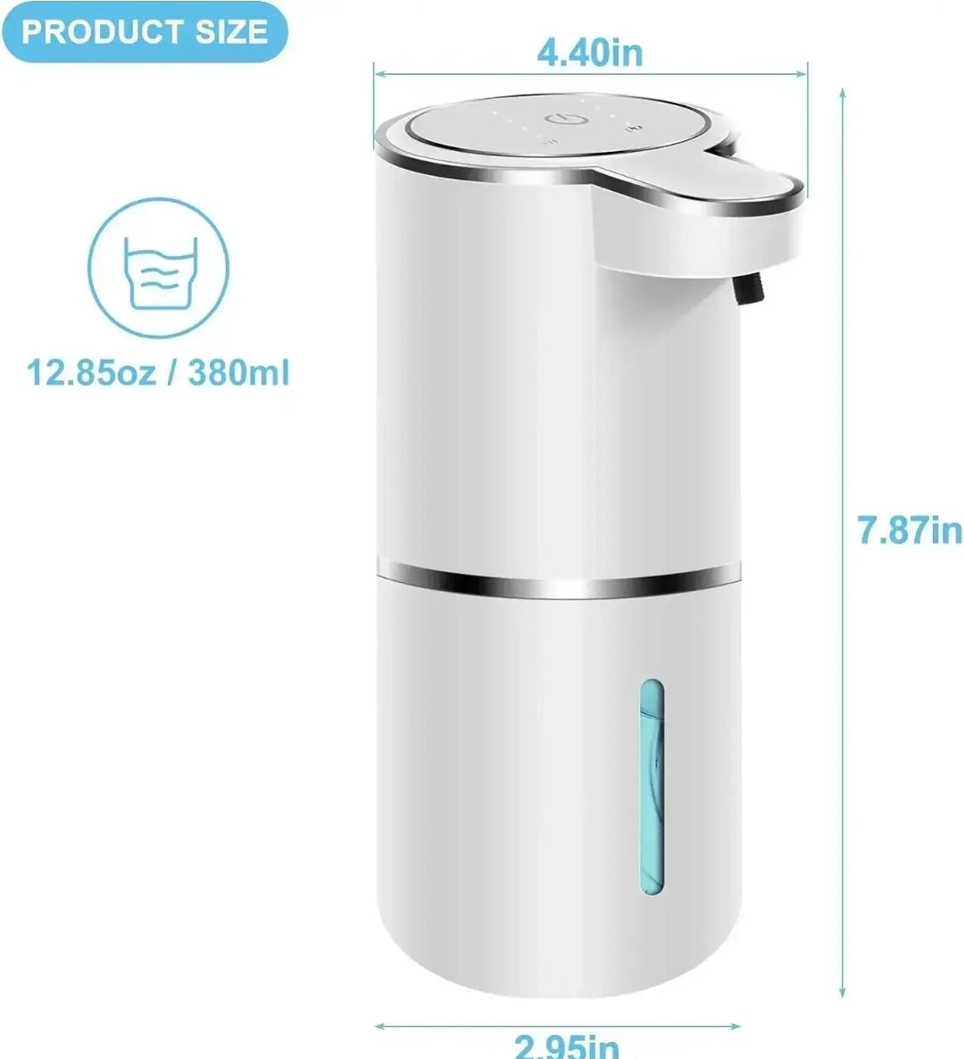Automatic Soap Dispenser Touchless
Foaming Soap Dispenser 380ml USB
Rechargeable Electric 4 Level Adjustable
Foam Soap Dispenser